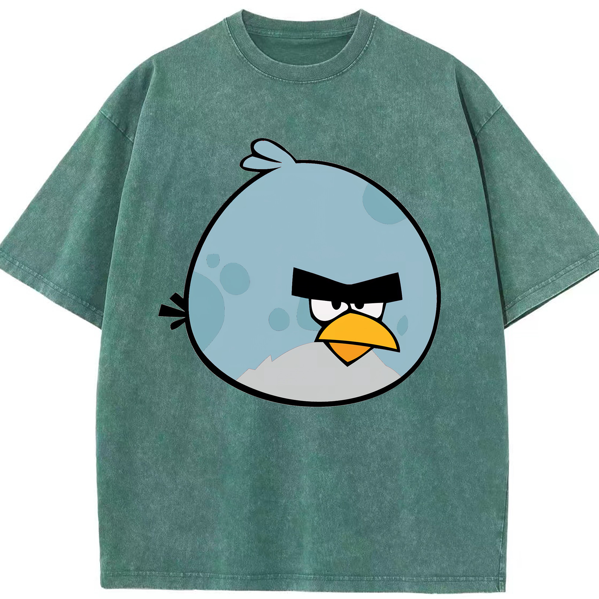 （画像用） Angry Birds アングリーバード 綿100% ヴィンテージ風 半袖Tシャツ（フロントプリント）